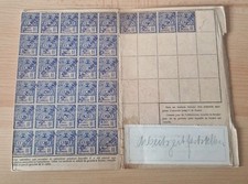 Timbre Socio-Postaux  - Alsace Lorraine Sur Carte De Quittance