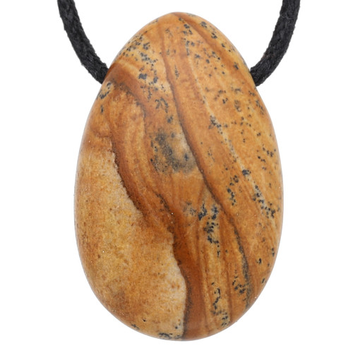 Pendentif jaspe paysage - jaspe,