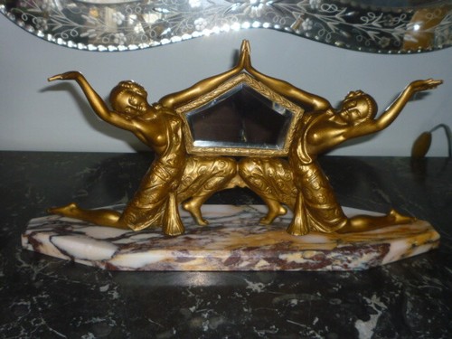 Ancien miroir biseaute - miroir,