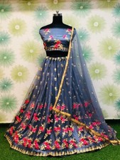Neuf Bollywood Lazzari Indien Designer Lehenga Choli Mariage Fête Pakistanais