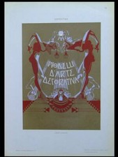 COUVERTURE DE LIVRE ART NOUVEAU, STROPPA - LITHOGRAPHIE 1910 - GRAPHISME, TYPOGRAPHIE