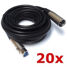 20 Pack Lot XLR Shielded