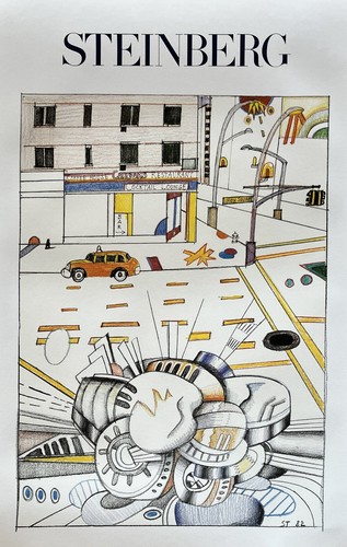 Saul steinberg 1986 original - steinberg,