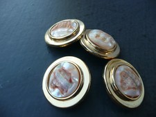 4 boutons ancien  vintage en
