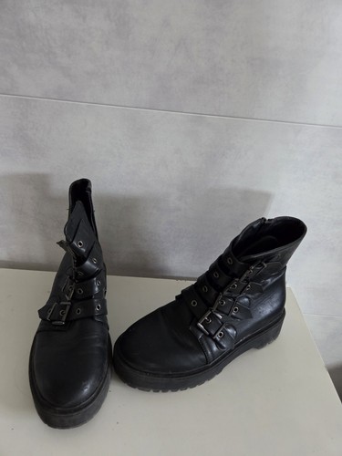 Bottines montantes simili cuir