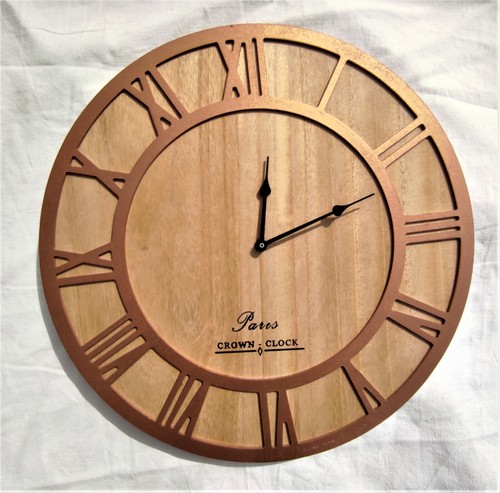 Pendule murale bois vintage - pendule,