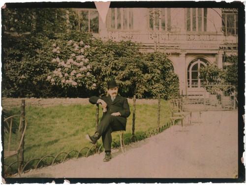 Autochrome homme dans - homme, un