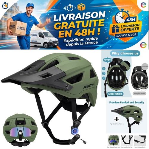 Casque vtt avec visière - vtt,