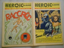HÉROÏC-ALBUMS lot de 6 fascicules  de la 10ème année 1954!
