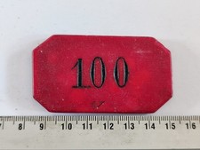 JETON PLAQUE DE CASINO VALEUR