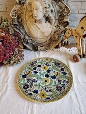 RARE PLAT FAIENCE DE GIEN PLAT A TARTE DECOR ORIENTALISTE