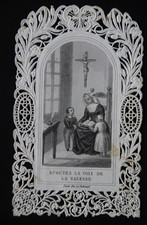 Image pieuse  dentelle canivet