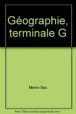 Géographie, terminale G