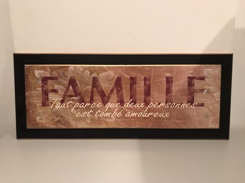 Famille large wood wall - wood,