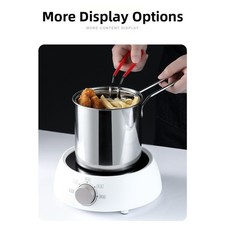 Mini friteuse en acier inoxydable 304 petite casserole pour économie d'huile ut