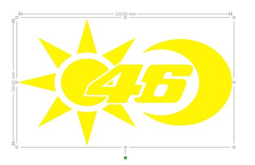Stickers jaune fluo - ,