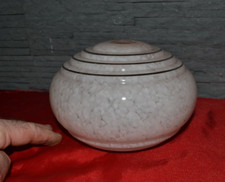 Beau globe ancien nuagé moucheté rose de lustre, suspension, Clichy Années 30-40