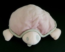 U. DOUDOU PELUCHE TORTUE DOOMOO ROSE GRIS fermeture éclair 22cm - vide - TTBE