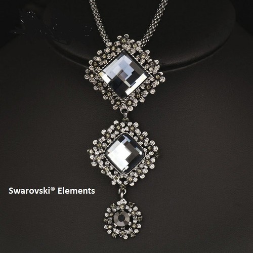 Collier sautoir carré - ,
