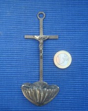 C7 Petit Bénitier à suspendre Ancien Argent Massif Minerve XIXe