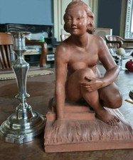 terre cuite statue baigneuse