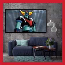 TOILE POSTER ART GOLDORAK COTON AFFICHE FIGURINE GRENDIZER UFO ROBOT BD ACTARUS