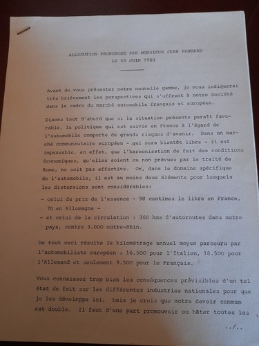Panhard discours jean - 24,