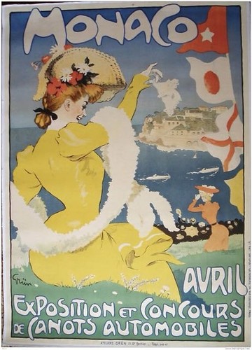 Affiche poster monaco - affiche,