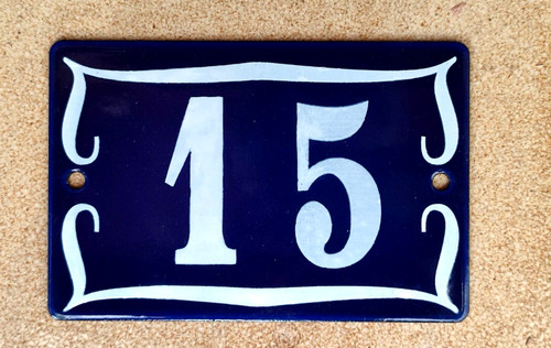 Plaque emaillee numero rue - emaillee,