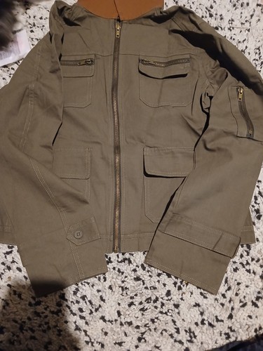 Chemise kaki fermeture - à,