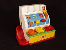 Caisse enregistreuse Fisher Price, avec 6 pièces, modèle n° 926, jouet...