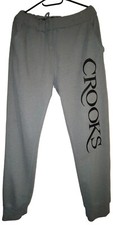 Bas Survêtement Crooks And Castles, taille L, comme neuf, Streetwear, Gris, 