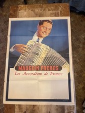 Affiche ancienne accordéons - ancienne,