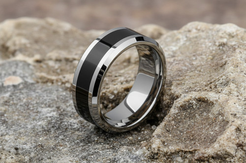 Bague tungstène fred - bague,