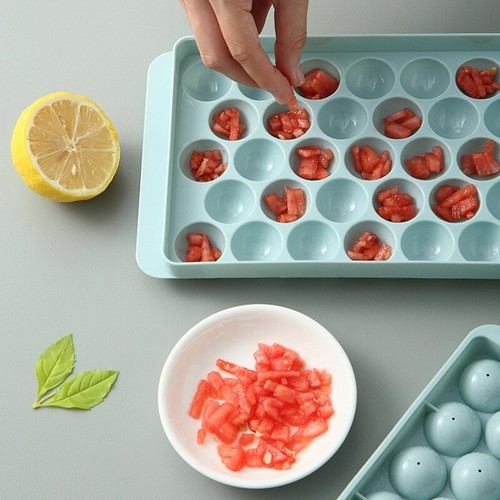 Ice cube tray round rhombus - cube,