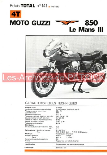 Moto guzzi 850 mans - 850, le