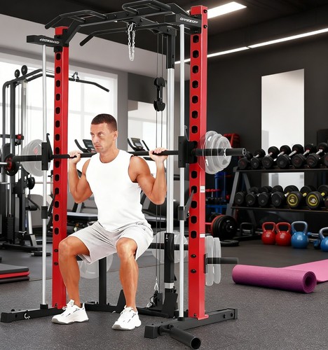Smith machine squat rack with - smith,