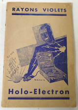 MICHEL RAYONS VIOLETS HOLO-ELECTRON Circa 1936 Livre Scientifique Sciences YF1