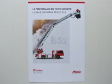 Catalogue, brochure, camion, Mercedes bras élévateur Metz, Rosenbauer pompier