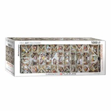 Eurographics Puzzle Plafond de la chapelle Sixtine, 1000 pièces panorama, 96x...