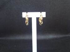 Créole torsadée en or jaune 750/ème de 1.69g  / Bijoux d'occasion