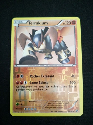 Carte pokémon terrakium - terrakium, 63/98