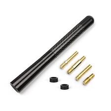 📡 ANTENNE VOITURE COURTE 12CM – Fibre de Carbone AM/FM • Universelle
