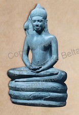 STATUE  ART KHMER DECOUPAGE