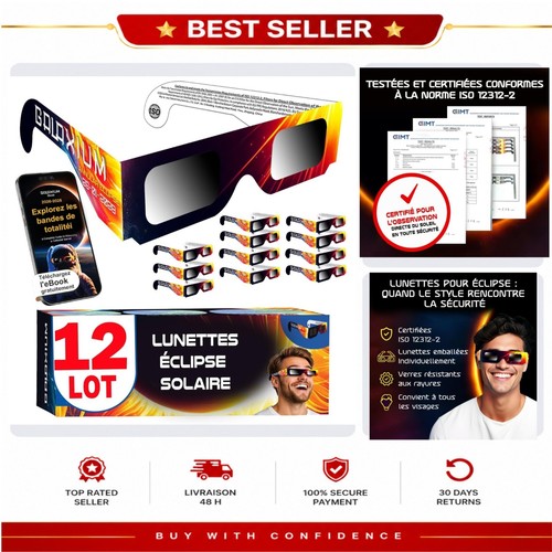 Lunettes éclipse solaire 2026