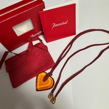 Collier pendentif coeur orange