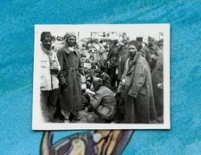 PHOTO WW2 PRISONNIERS COLONIAUX NOIRS CAPTURÉS À PITHIVIERS LOIRET 1940 RARE !