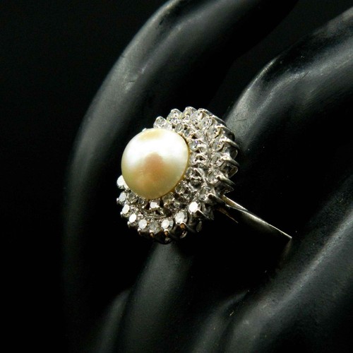 O960 bague rétro blanc - bague,