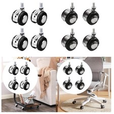 Lot de 4 roulettes pivotantes