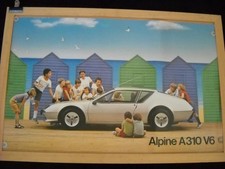AFFICHE POSTER RENAULT ALPINE A310 V6